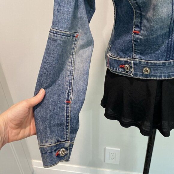 Ecko Denim Jean Jacket Fitted Size xSmall - Picture 9 of 13